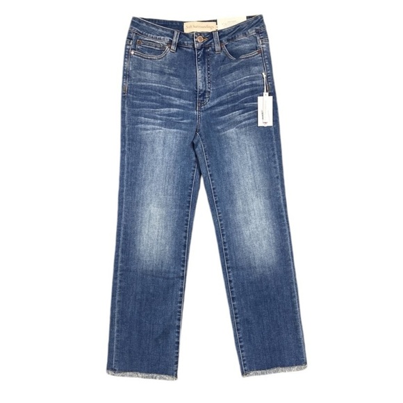 NEW Soft Surroundings The Ultimate High Rise Straight Leg Crop Jean Women Size 4 - Picture 1 of 8